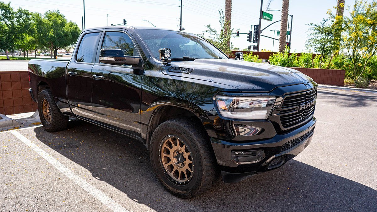 19-23 Ram 1500 SDHQ Built A-Pillar Light Mounts