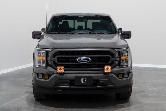 SS5 Bumper LED Pod Light Kit for 2021-2023 Ford F-150, Pro Yellow Combo Diode Dynamics