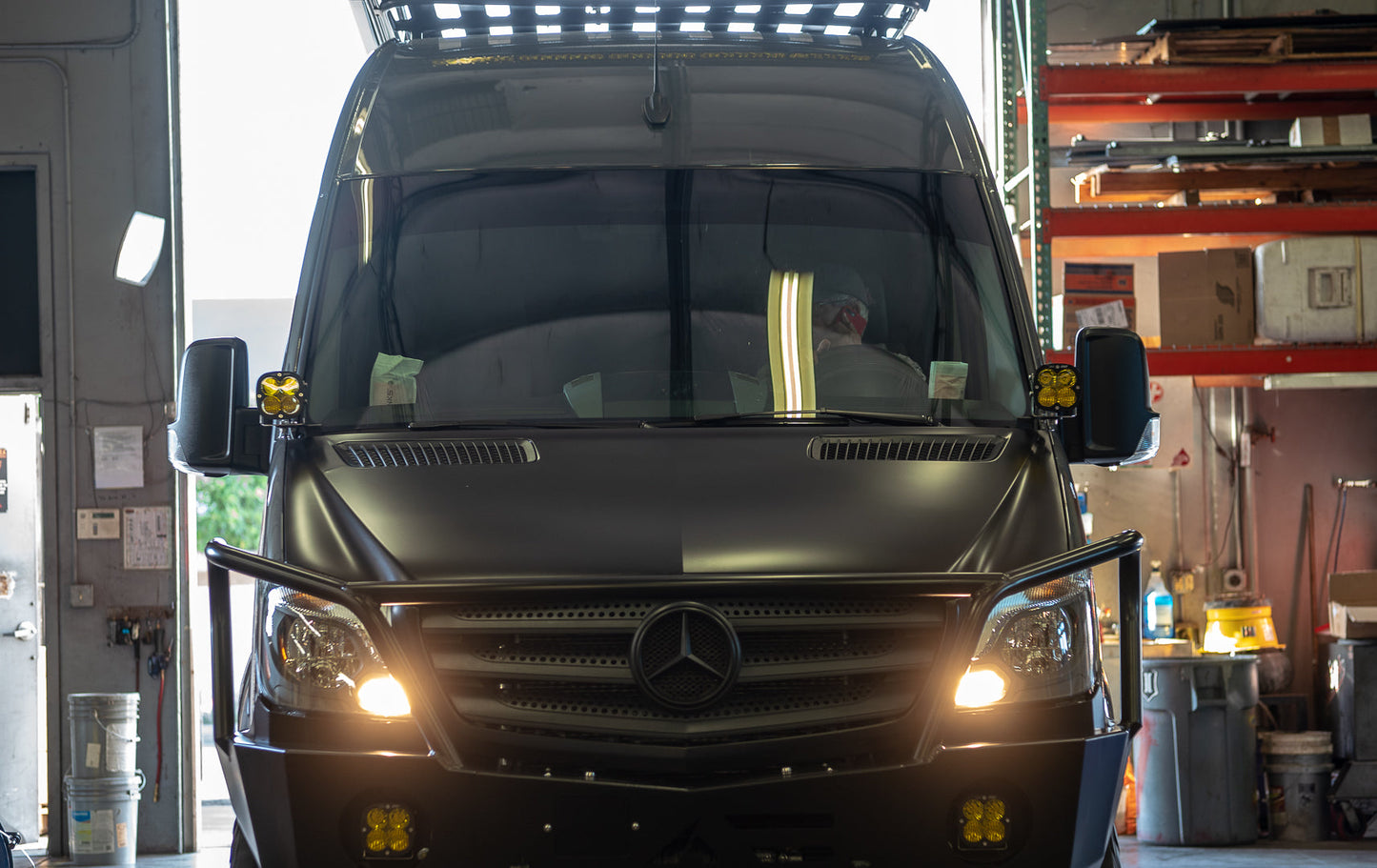 07-18 Mercedes Sprinter Van SDHQ Built A-Pillar Light Mounts