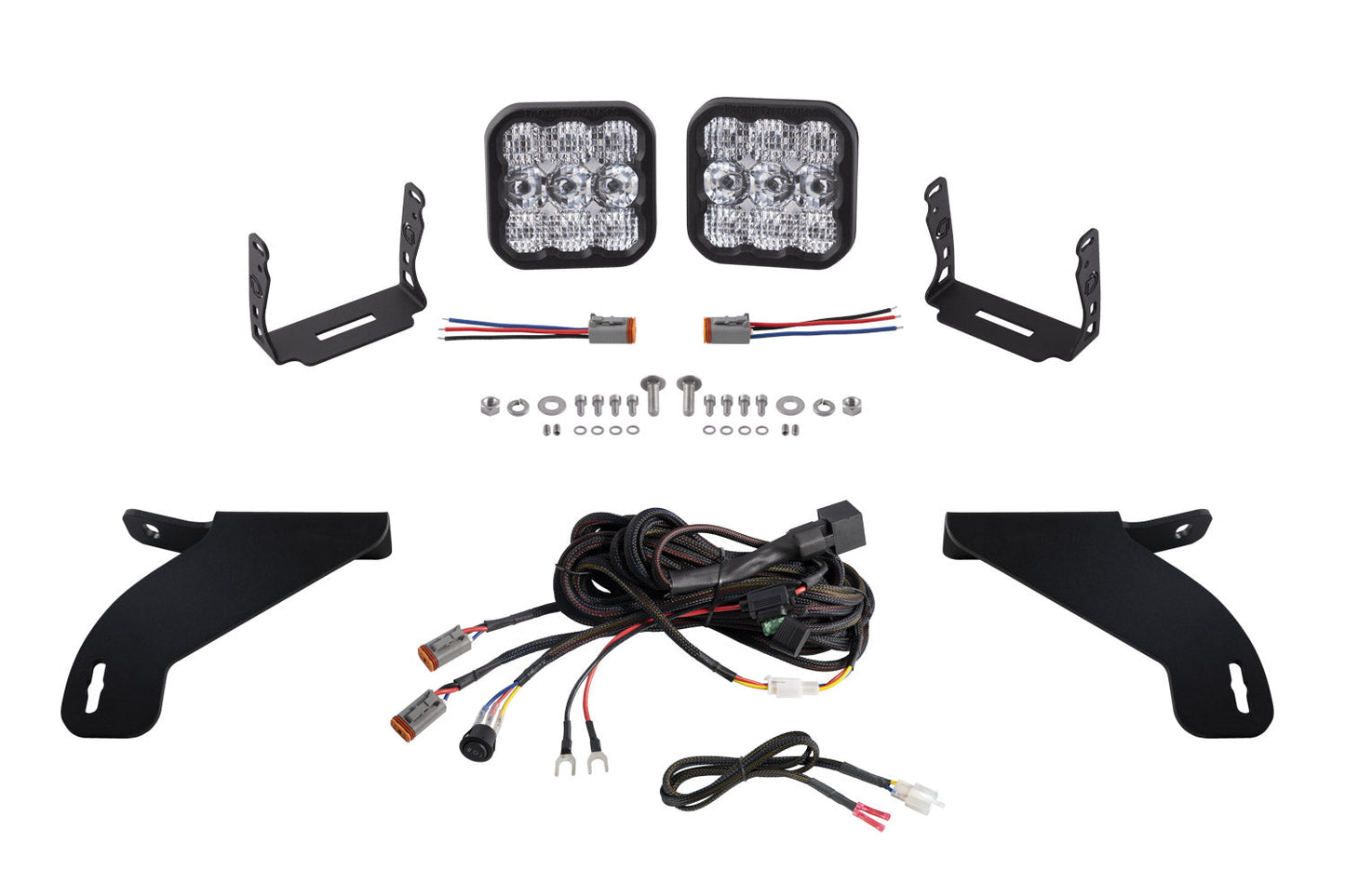 SS5 Bumper LED Pod Light Kit for 2021-2023 Ford F-150, Pro White Combo Diode Dynamics