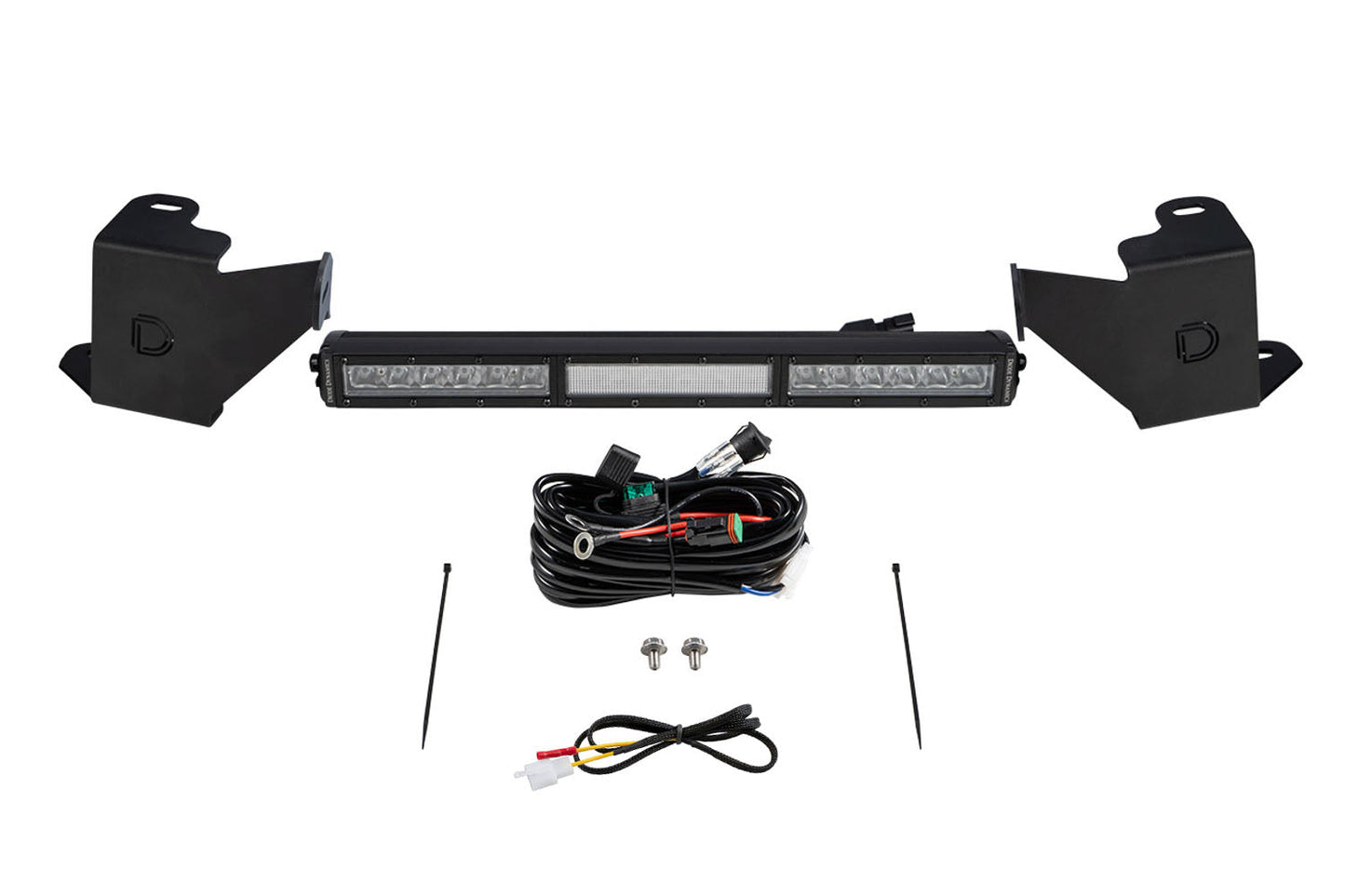 Stealth Bumper Light Bar Kit for 2022 Toyota Tundra White Combo Diode Dymanics
