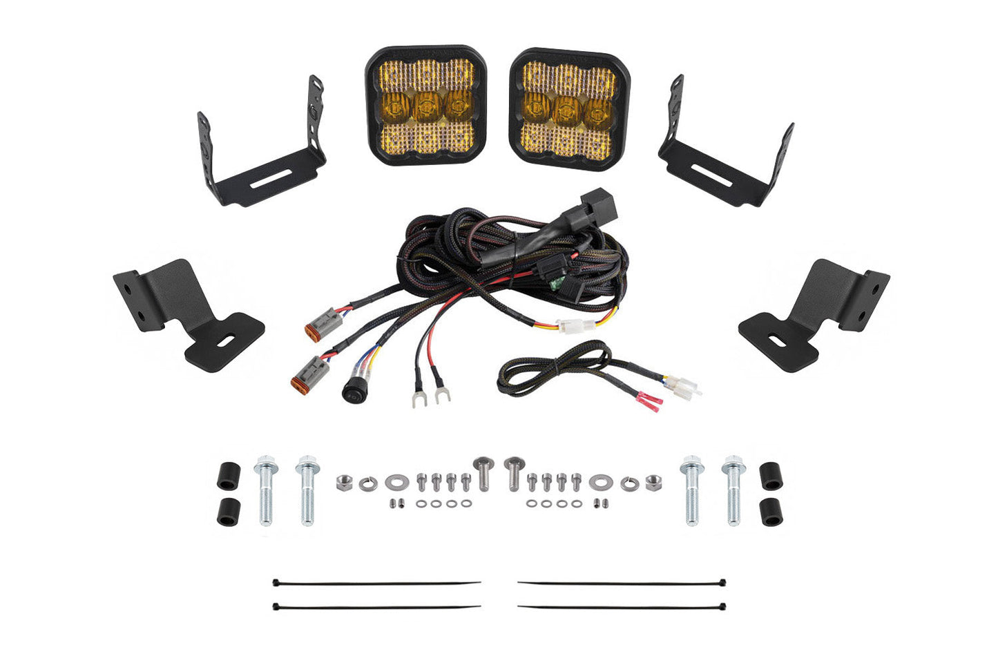 Stage Series A-Pillar Pod Kit for 2019-2024 Honda Talon, Yellow (3000K) SS5 Sport Sport Yellow Combo