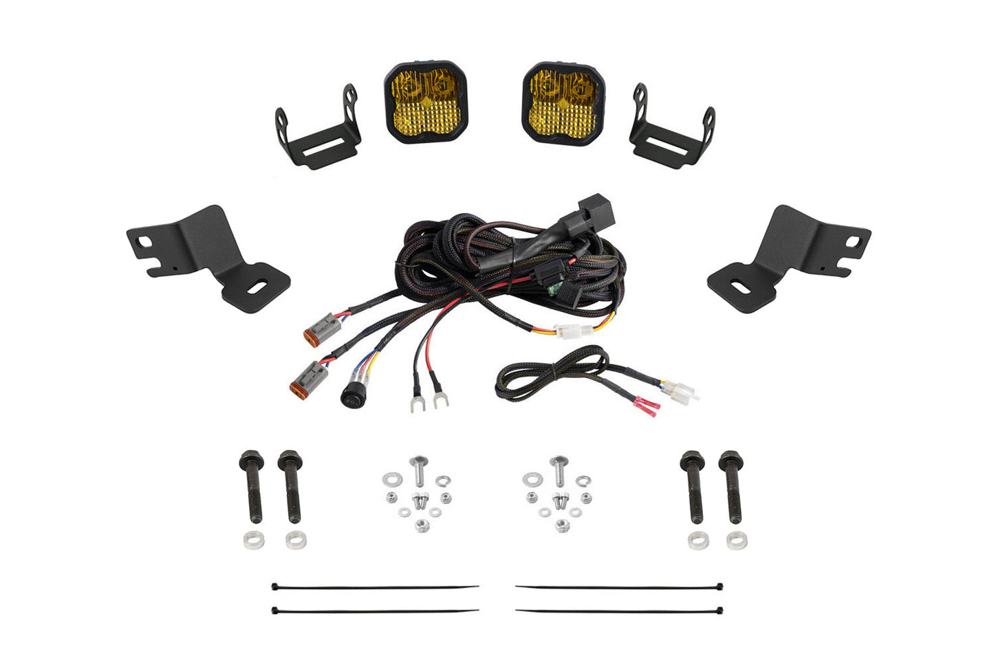 Stage Series A-Pillar Pod Kit for 2019-2023 Polaris RZR XP, Yellow (3000K) SS3 Pro Pro Yellow Combo