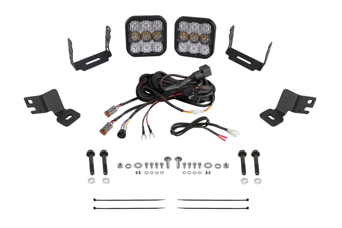 Stage Series A-Pillar Pod Kit for 2019-2023 Polaris RZR XP, Cool White (6000K) SS5 Sport Sport White Combo