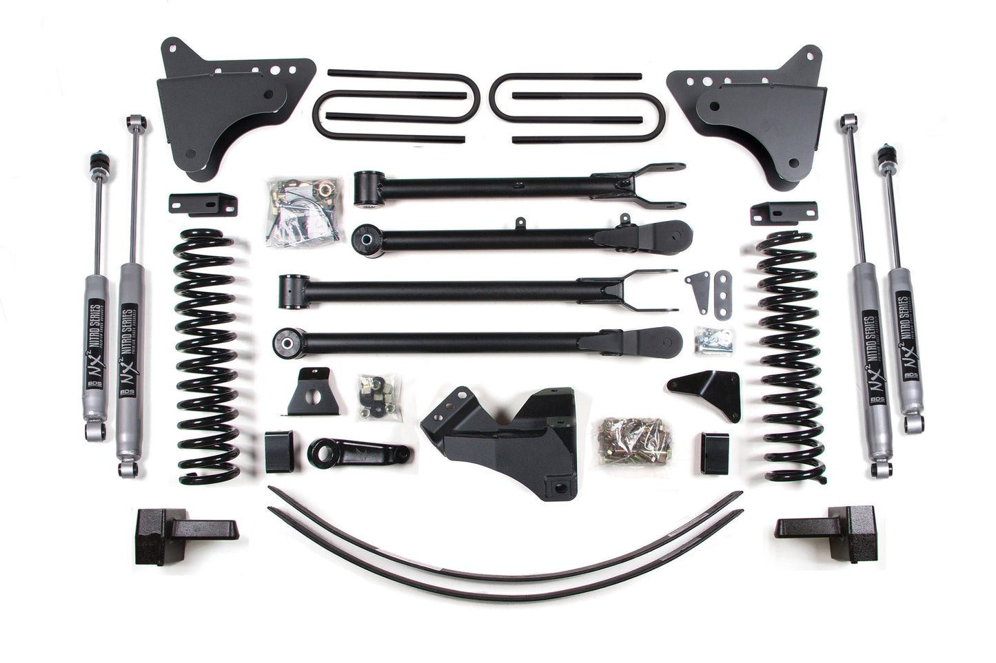 6 Inch Lift Kit w/ 4-Link | Ford F250/F350 Super Duty (05-07) 4WD | Gas