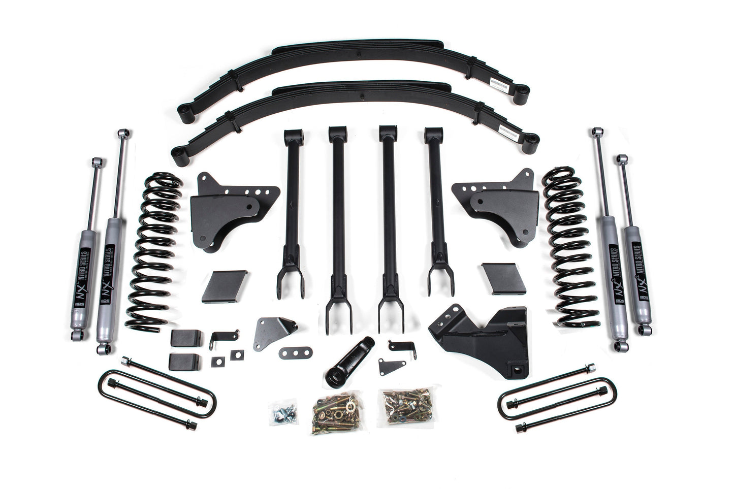 6 Inch Lift Kit w/ 4-Link | FOX 2.5 Performance Elite Coil-Over Conversion | Ford F250/F350 Super Duty (11-16) 4WD | Diesel