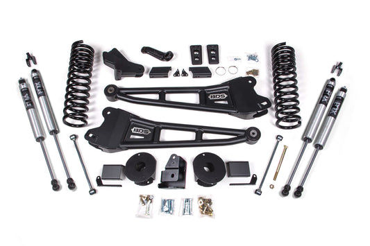 4 Inch Lift Kit w/ Radius Arm | Ram 2500 w/ Rear Air Ride (14-18) 4WD | Diesel