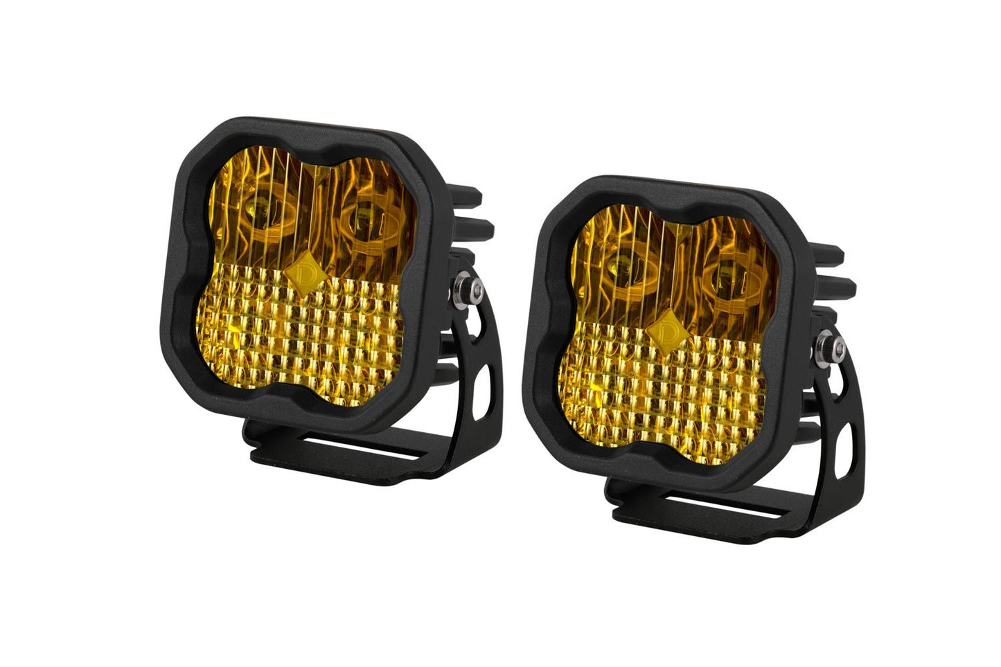 Stage Series Backlit Ditch Light Kit for 2021-2025 Ford F-150, SS3 Pro Yellow Combo Diode Dynamics