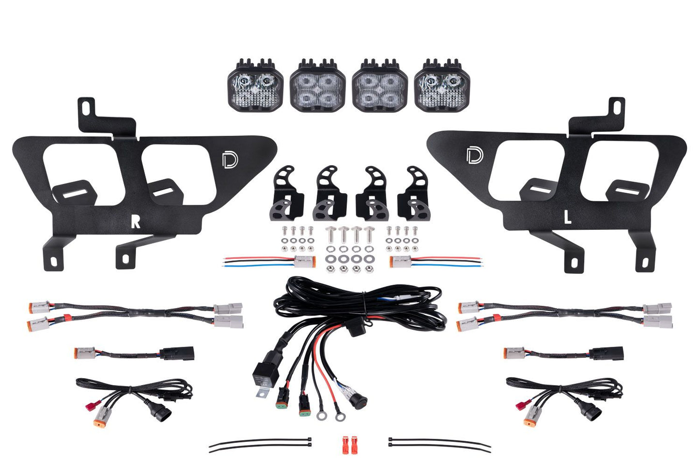 Stage Series Fog Pocket Kit for 2021-2023 Ford F-150, Pro Cool White Diode Dynamics