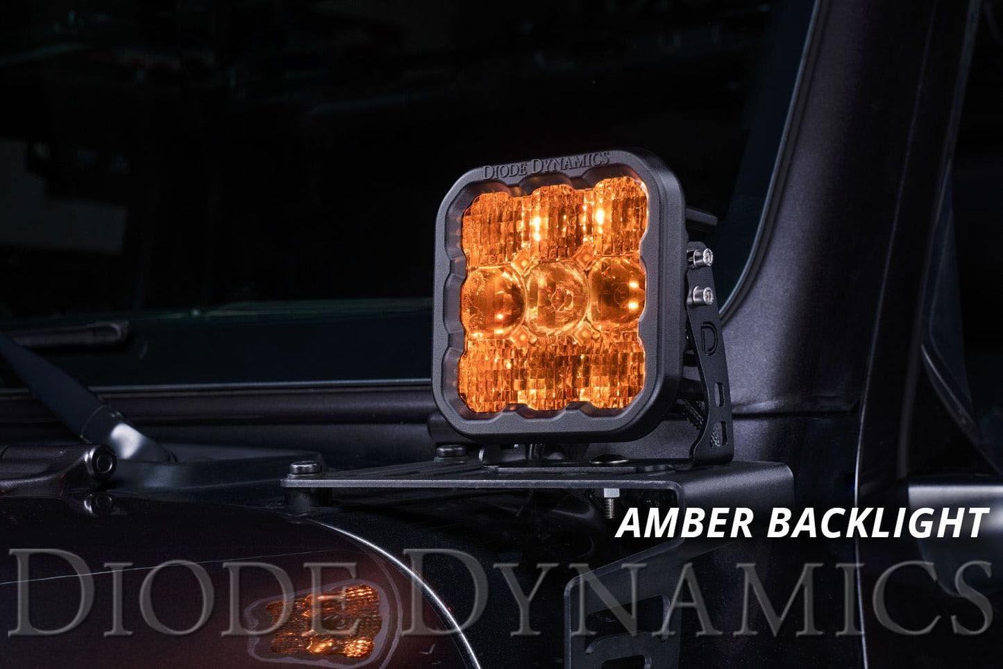 SS5 LED Pod Pro Yellow Driving Pair Diode Dynamics