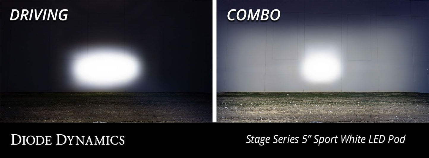 SS5 Bumper LED Pod Light Kit for 2021-2023 Ford F-150, Pro White Combo Diode Dynamics