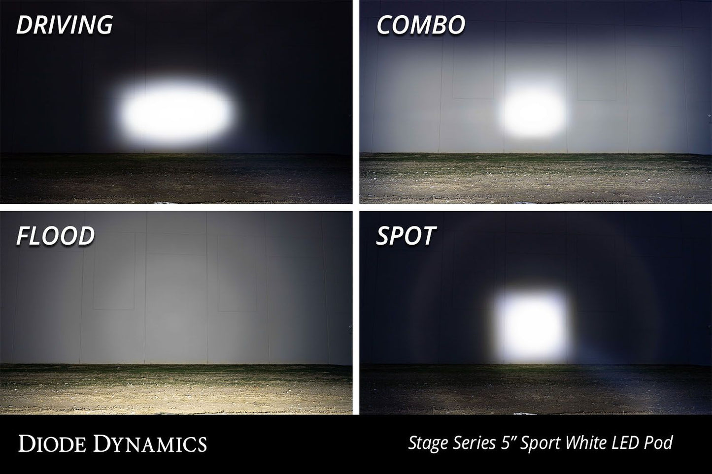 SS5 LED Pod Pro White Combo Pair Diode Dynamics