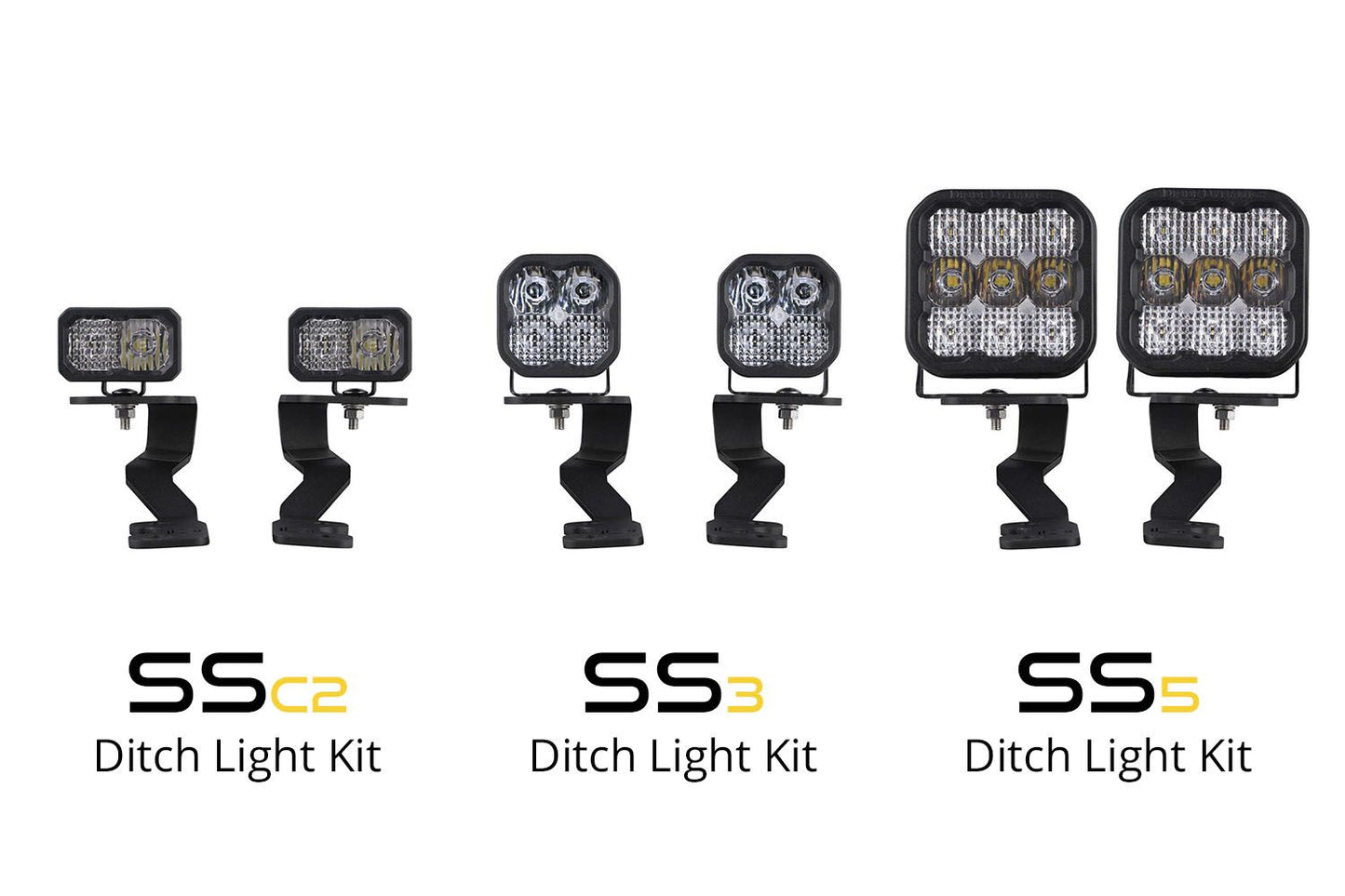 Stage Series Ditch Light Kit for 2022 Toyota Tundra C2 Sport Diode Dymanics White Combo Diode Dymanics