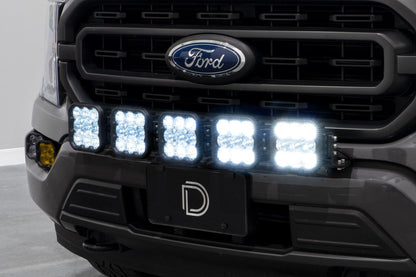 SS5 Grille CrossLink Lightbar Kit for 2021-2023 Ford F-150, Sport Yellow Combo Diode Dynamics