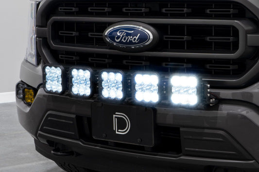 SS5 Grille CrossLink Lightbar Kit for 2021-2023 Ford F-150, Pro White Combo Diode Dynamics