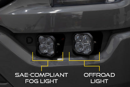 Stage Series Fog Pocket Kit for 2021-2023 Ford F-150, Pro Cool White Diode Dynamics