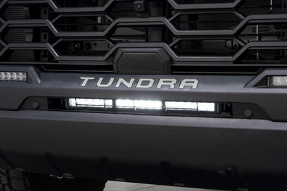 Stealth Bumper Light Bar Kit for 2022 Toyota Tundra White Combo Diode Dymanics