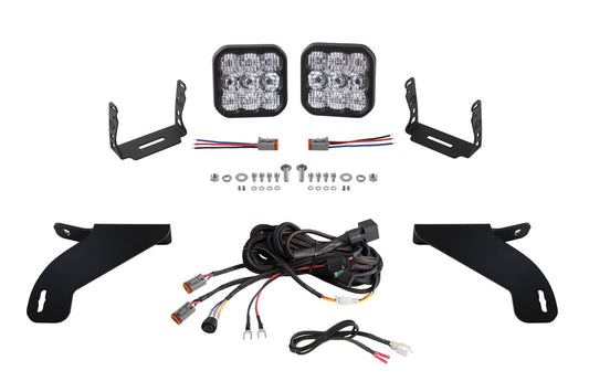 SS5 Bumper LED Pod Light Kit for 2021-2023 Ford F-150, Sport White Driving Diode Dynamics