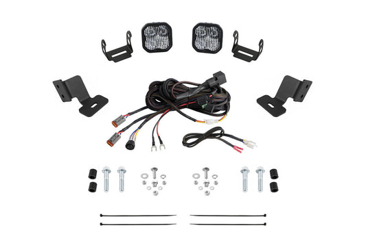 Stage Series A-Pillar Pod Kit for 2019-2024 Honda Talon, Cool White (6000K) SS3 Pro Pro White Combo