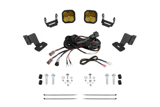 Stage Series A-Pillar Pod Kit for 2019-2024 Honda Talon, Yellow (3000K) SS3 Pro Pro Yellow Combo