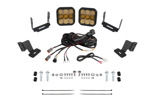 Stage Series A-Pillar Pod Kit for 2019-2024 Honda Talon, Yellow (3000K) SS5 Sport Sport Yellow Combo