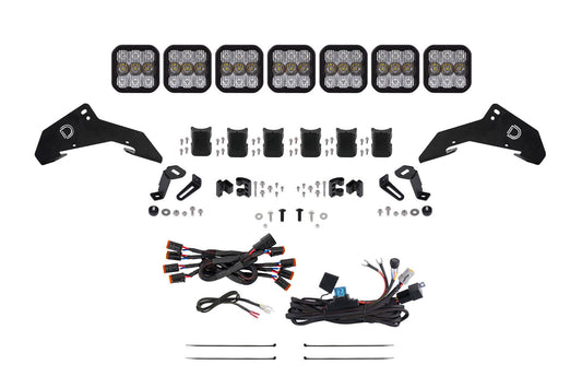 SS5 Roof CrossLink Lightbar Kit for 2019-2024 Honda Talon, Cool White (6000K) Sport White Combo