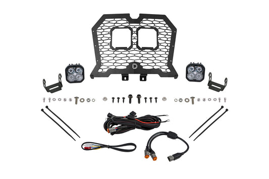Stage Series LED Grille Kit for 2021-2024 Polaris RZR Trail, Cool White (6000K) Pro White Combo