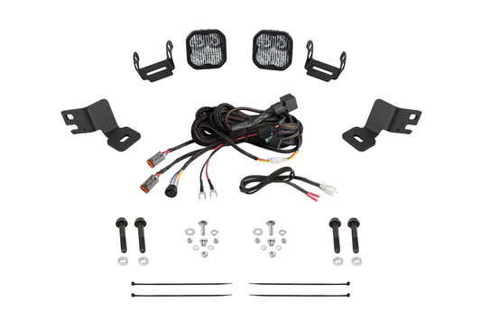 Stage Series A-Pillar Pod Kit for 2021-2024 Polaris RZR Trail, Cool White (6000K) SS3 Pro Pro White Combo