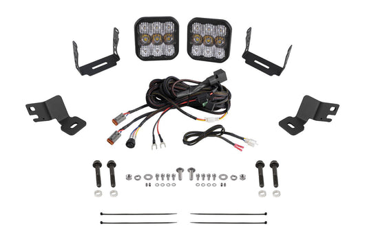Stage Series A-Pillar Pod Kit for 2019-2023 Polaris RZR XP, Cool White (6000K) SS5 Sport Sport White Combo