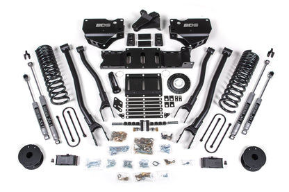 4 Inch Lift Kit w/ 4-Link | Ram 3500 w/ Rear Air Ride (19-24) 4WD | Diesel