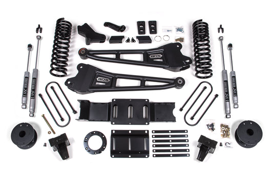 5.5 Inch Lift Kit w/ Radius Arm | Ram 3500 w/ Rear Air Ride (19-24) 4WD | Gas