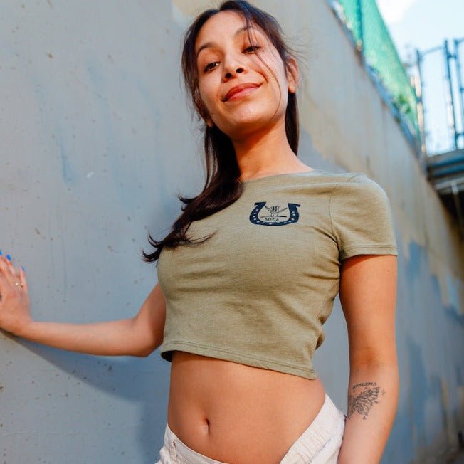 Cowgirl Form - Fitting Crop Tee (Womens) - Shreddy