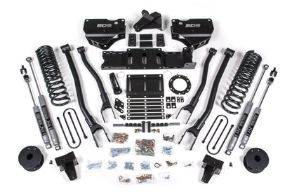 6 Inch Lift Kit w/ 4-Link | Ram 3500 w/ Rear Air Ride (19-24) 4WD | Diesel