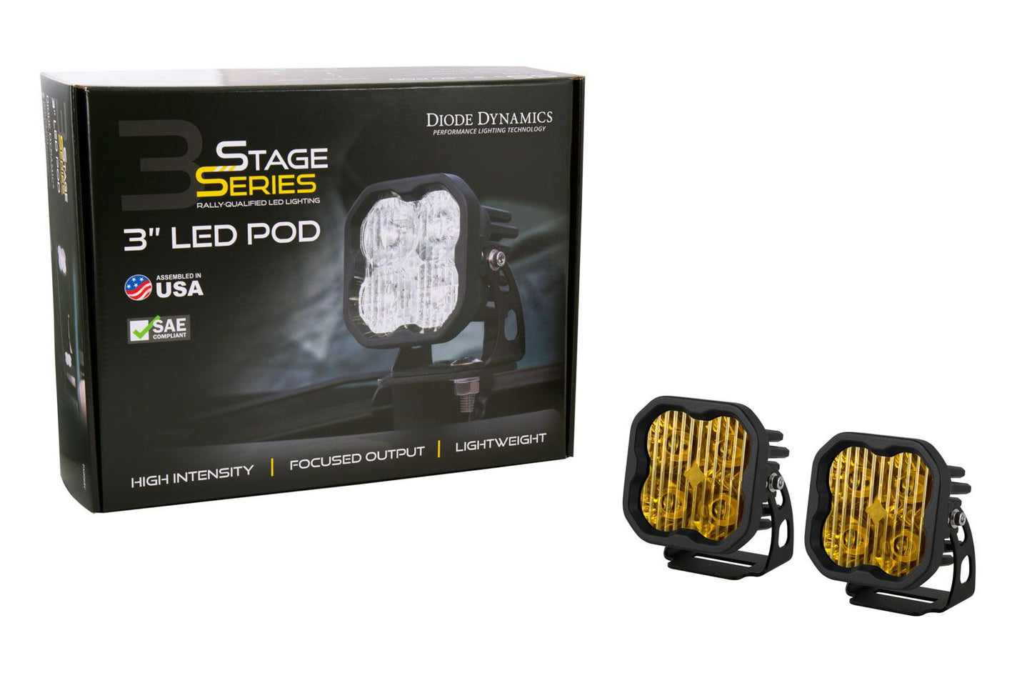 SS3 Sport ABL Yellow Flood Standard Pair Diode Dynamics