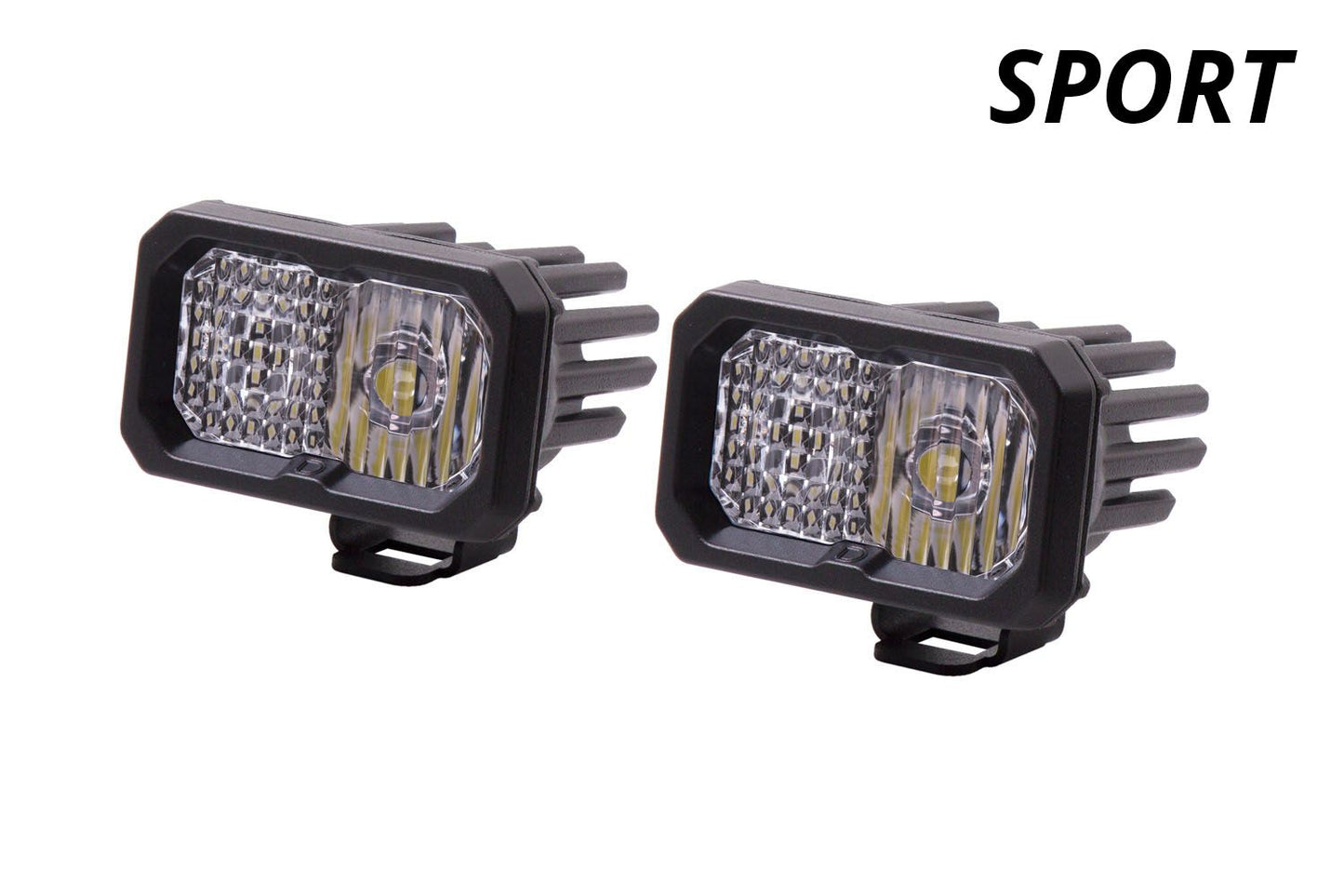 C2 1.0 SAE/DOT White Sport LED Pod (pair)
