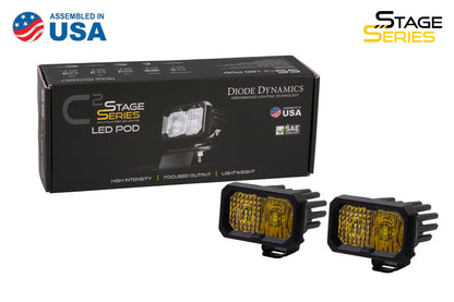 C2 1.0 SAE Yellow Combo Standard ABL Sport LED Pod (pair)