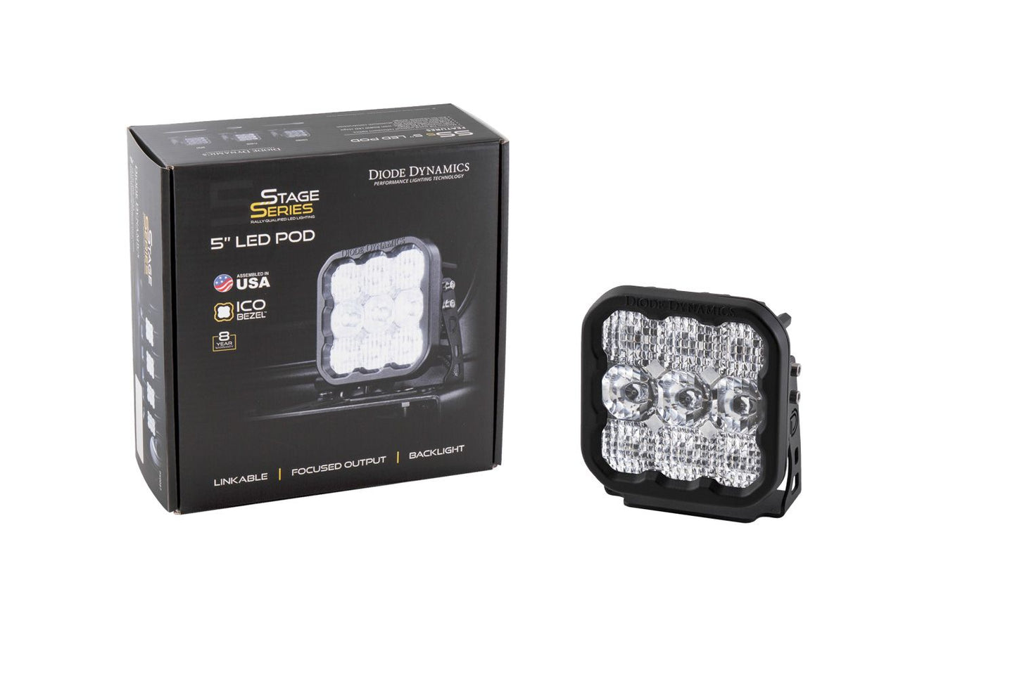 SS5 LED Pod Pro White Driving Single Diode Dynamics