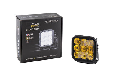 SS5 LED Pod Pro Yellow Spot Single Diode Dynamics