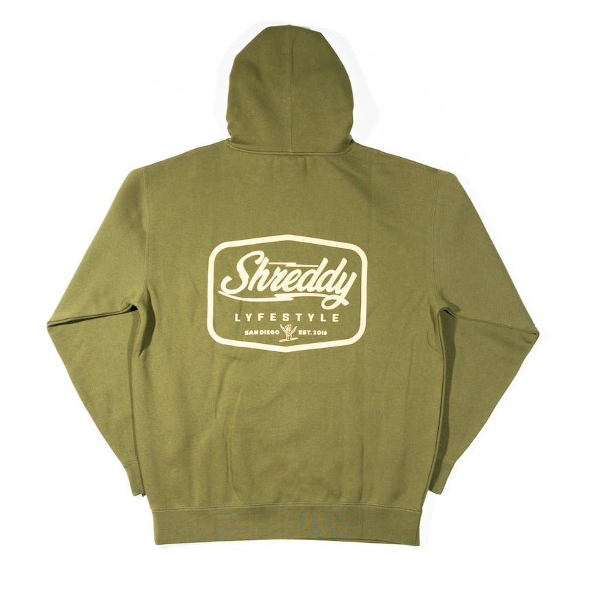 Diamond Hoodie Mil Green (Mens) - Shreddy