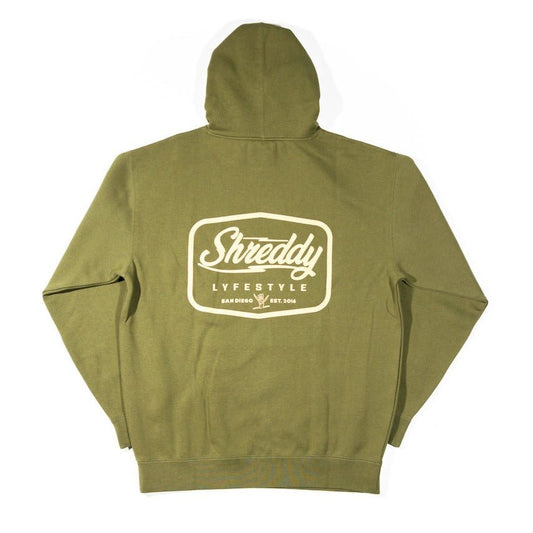 Diamond Hoodie Mil Green (Mens) - Shreddy