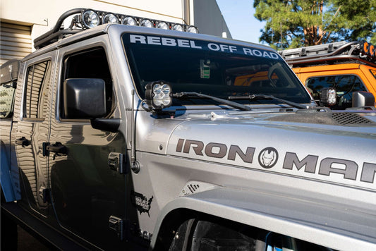 Jeep Wrangler JL/4xe/Gladiator JT A-Pillar / Ditch / Cowl Mount and Lights Bundle