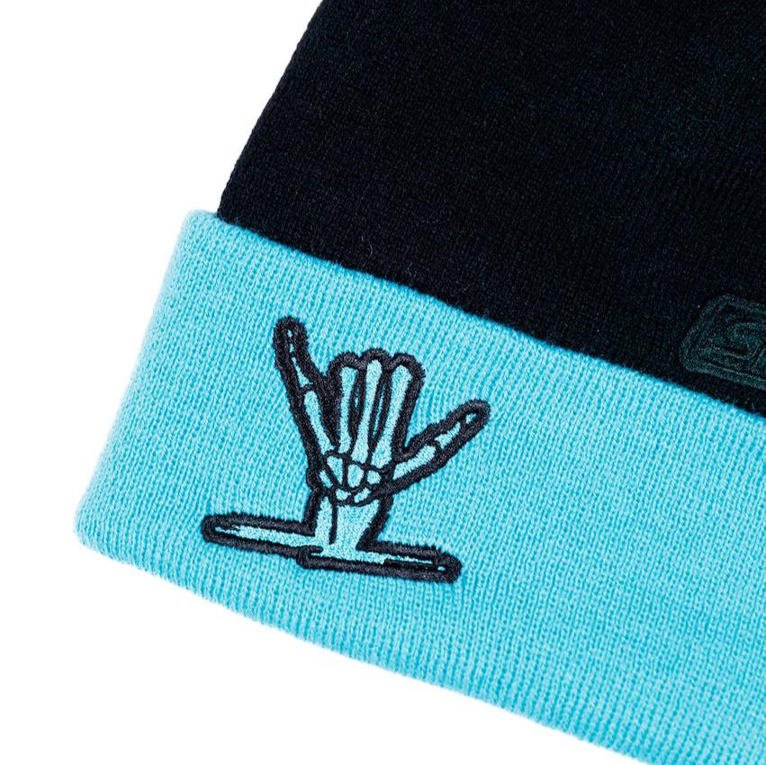 Icon Beanie (Black/Teal) - Shreddy