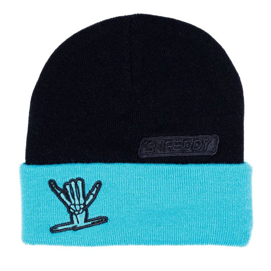 Icon Beanie (Black/Teal) - Shreddy