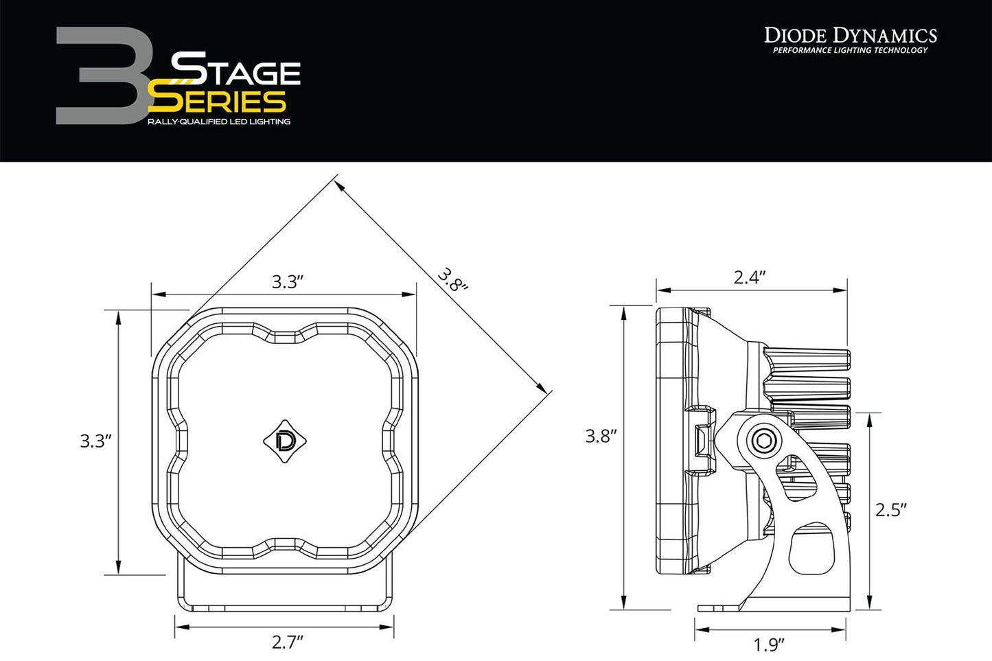 SS3 Pro ABL Yellow Combo Standard Pair Diode Dynamics
